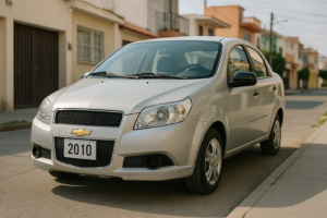 Chevrolet Aveo 2010 usado en excelentes condiciones estacionado en México