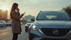 Conductor evaluando cuánto cuesta un seguro de auto en México
