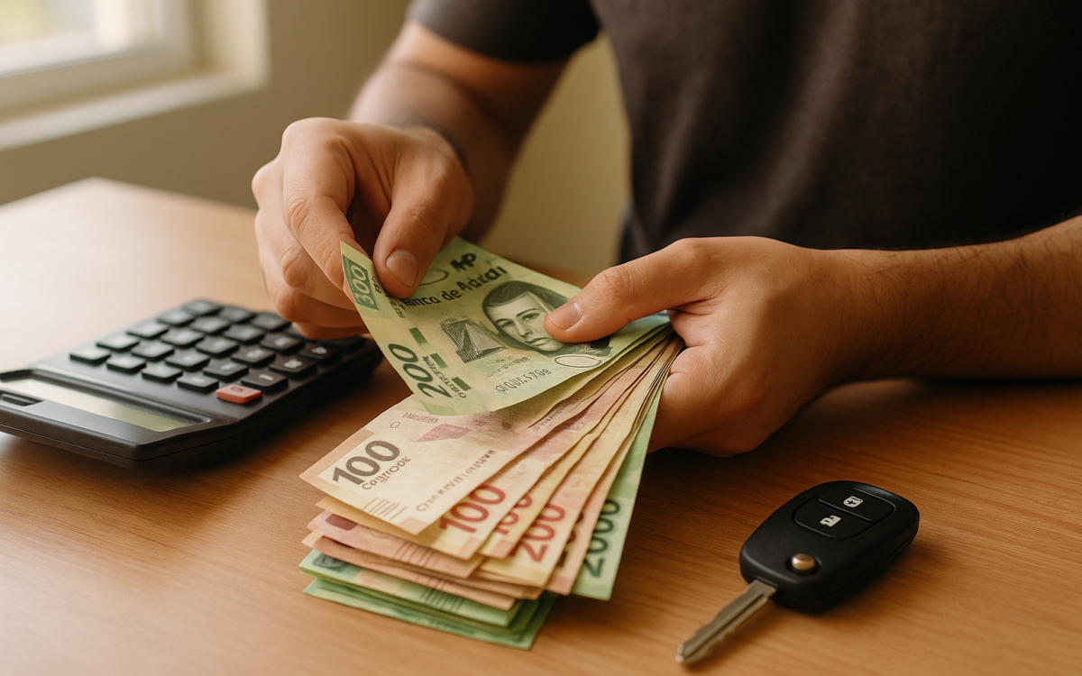 Enganche nissan versa cálculo ahorro pesos mexicanos