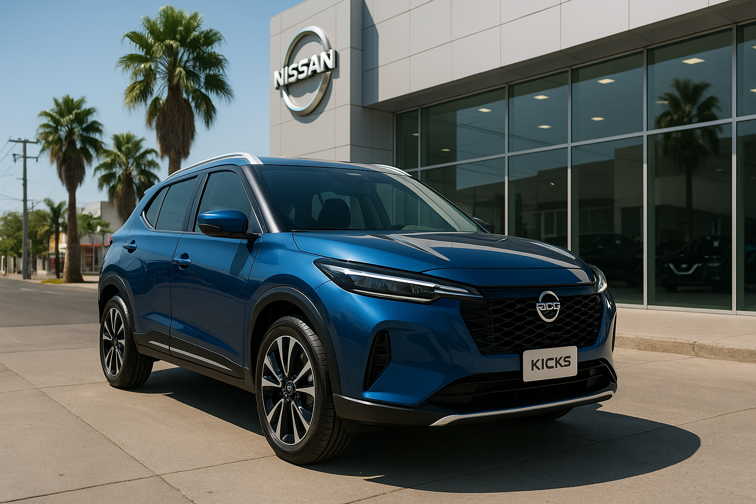 Nissan Kicks 2027 en agencia mexicana mostrando nuevo diseño frontal