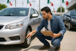 Inspección de Nissan Versa usado antes de comprar en México