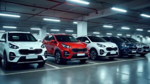 SUVs compactas más baratas México 2026 estacionadas en fila